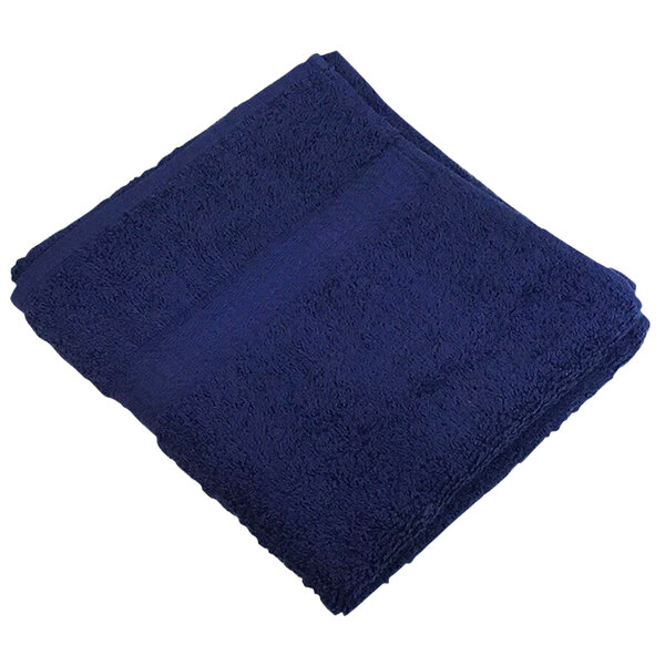 16x27 3LB Ring-Spun Navy Hand Towels - Gallery 2