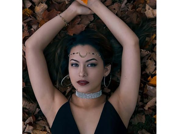 Aularso Vintage Head Chain Crescent Moon