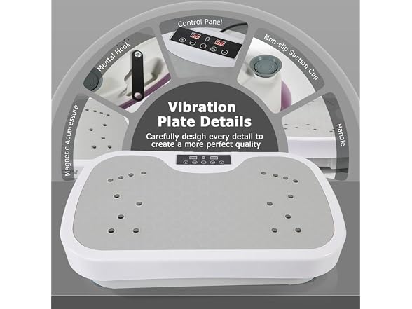 yoyomax Vibration Plate Exercise Machine, Grey