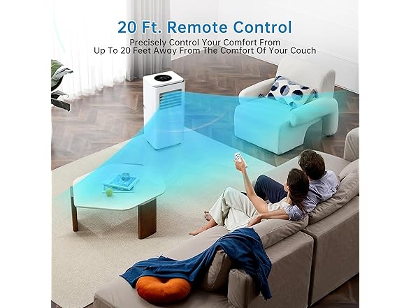 Vossfamul 350sqft 8000 BTU Portable AC