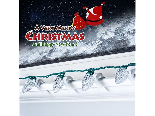 Brightown C9 LED Christmas Lights Outdoor, 68Ft 100 LED