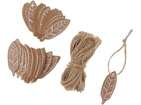 100pcs Kraft Paper Tags Craft Tree Hanging