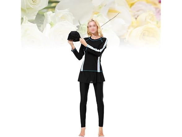Tendycoco Women (L) Muslim Full Body Full Swimsuit