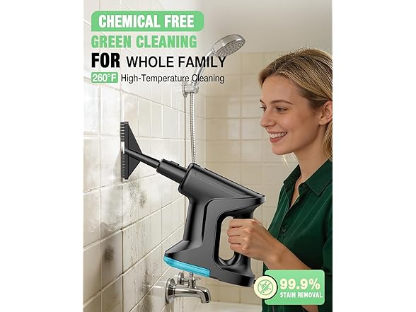 Heavy Duty Steam Mop 14-in-1 Black