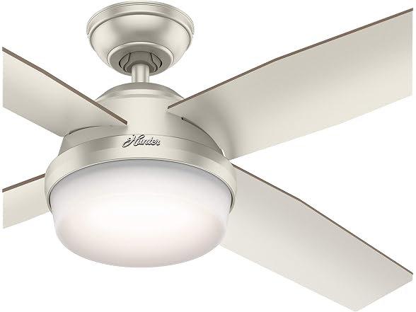 Hunter Fan 52" Contemporary Matte Nickel I/O