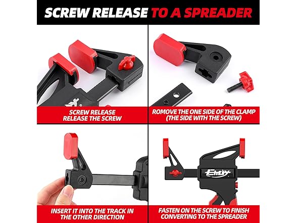 EHDY EHDY Bar Clamps for Woodworking, 12 Inc