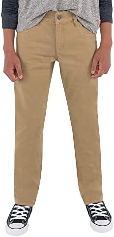 Levi's Boys' Big 511 Slim Fit Uniform Pants, Harvest Gold, 12