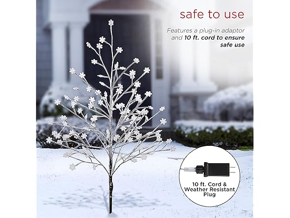 58"H Indoor/Outdoor Frosty Christmas Snowflake Tree