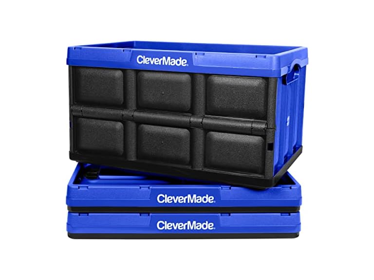 CleverMade 62L 3pk Collapsible Storage Bins No Lid - Gallery 10