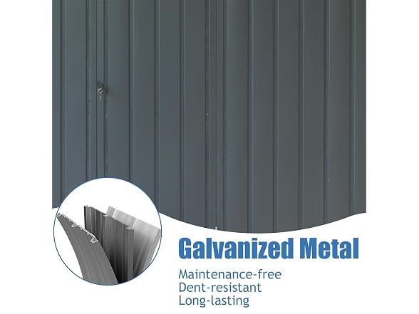 Okak 11 X 9 Ft Metal Outdoor Storage Shed