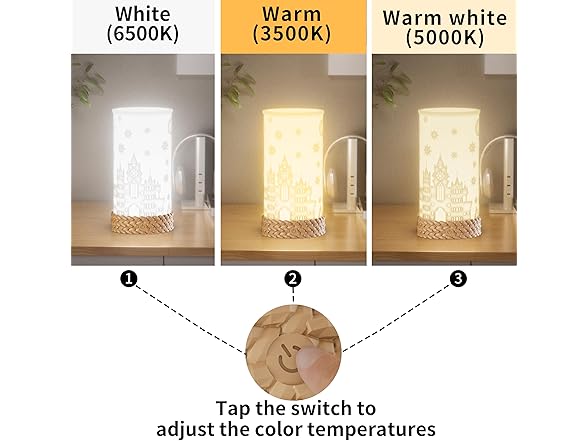 WISUCL W1579 Rotatable Cordless Table Lamp