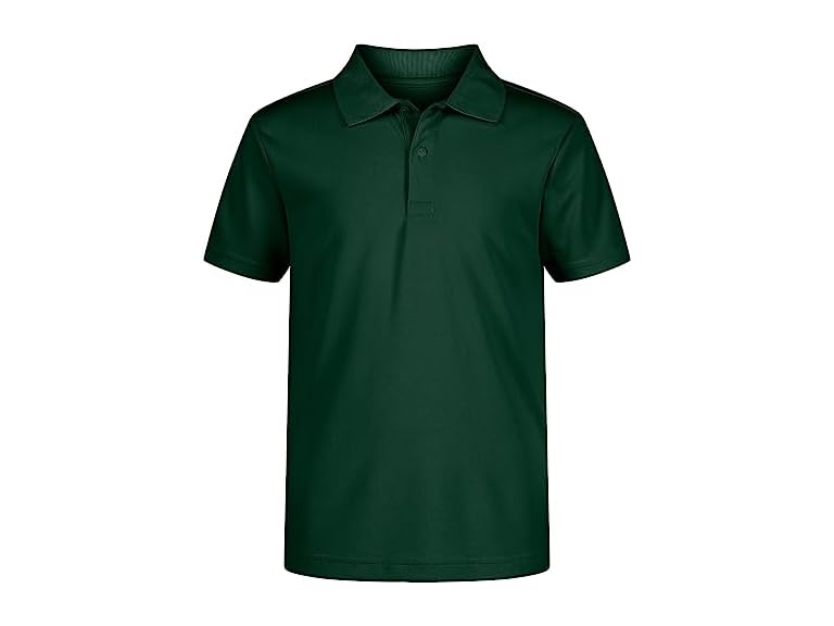 IZOD Boys School Uniform Performance Short Sleeve Solid Polo