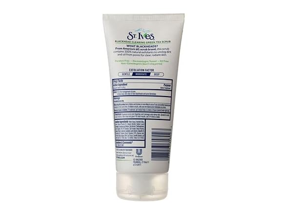 St. Ives Blackhead Clearing Face Scrub Green Tea 6 oz