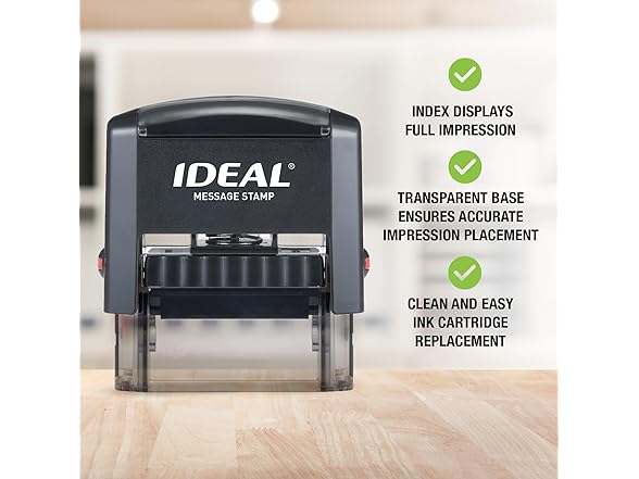 IDEAL Self Inking Stamp - Text: Paid
