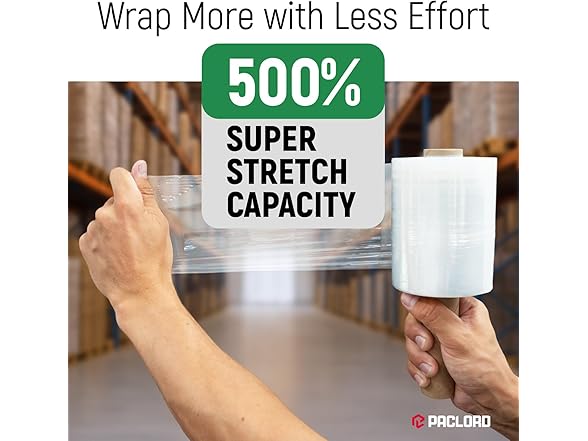 5"x1000' Stretch Wrap 2pk 80 Gauge