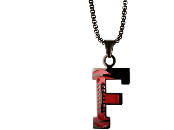 Kar Nann Black Football Necklace