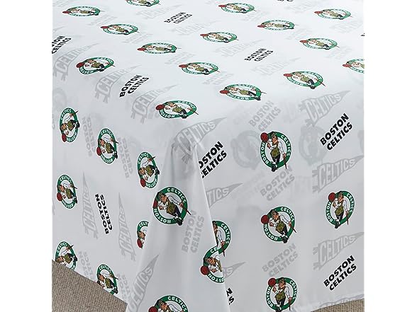 Boston Celtics NBA Licensed Twin Sheet Set