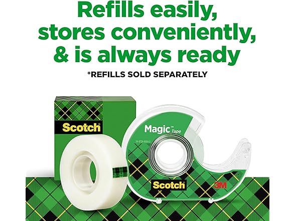 3M Scotch Magic Tape, 3 Rolls (3/4 in x 300
