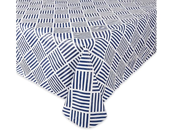 DII In/Outdoor Vinyl Tablecloth, Navy