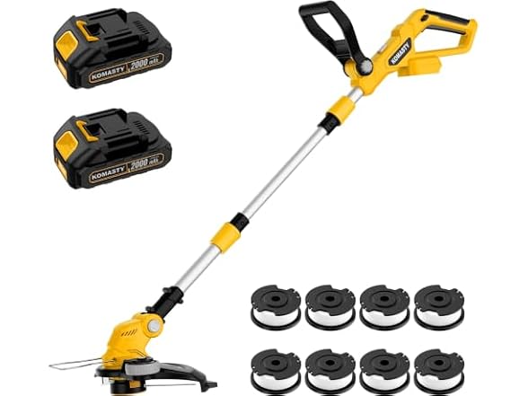20V 2-In-1 Trimmer & Edger, 2 x 2.0Ah Battery
