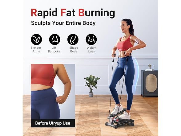 UTRYUP Compact Mini Stepper Machine w/ Bands