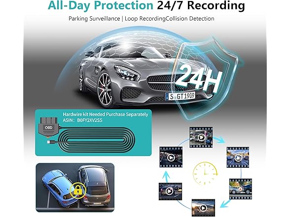 Roadwitness 4K Rear View Mirror Camera | 12in