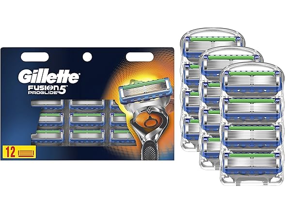 Gillette Fusion5 ProGlide Men's Razor Blade Refills, 12 Count
