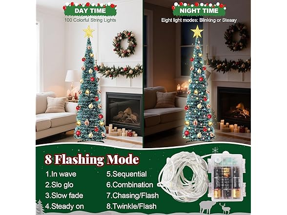 Abdtech Pop-Up Christmas Trees with Lights