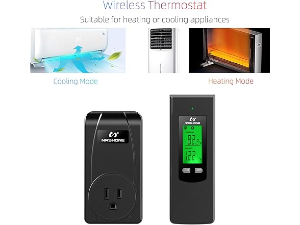 Nashone Wireless Thermostat Socket