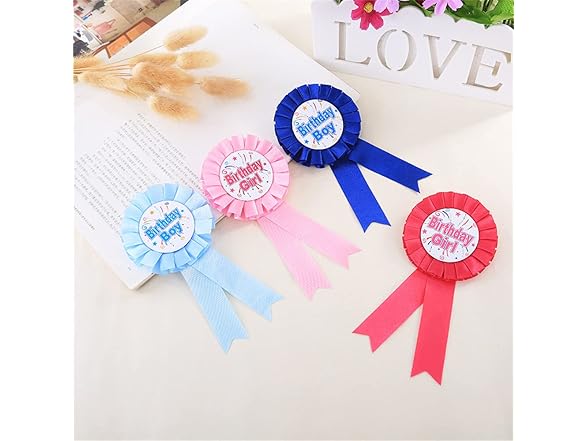 COLORFUL BLING Birthday badge