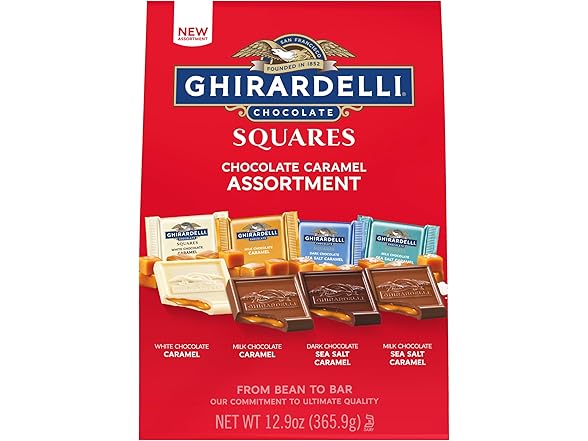 Ghirardelli Choc Caramel Squares Assortm