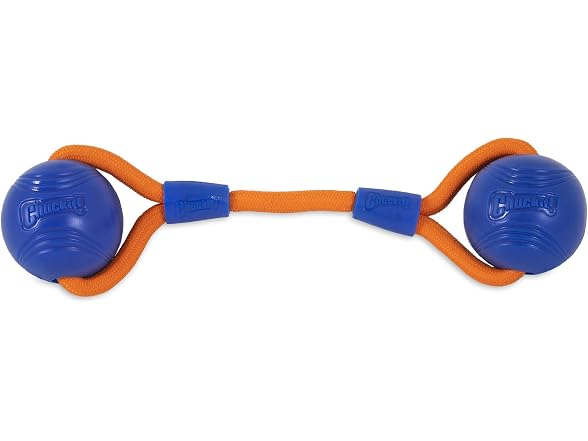 Chuckit! Crunch Ball Dog Toy, Medium, Duo Tug