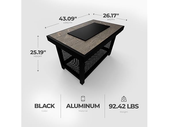 Four Seasons Courtyard Wilmette Aluminum Firepit
