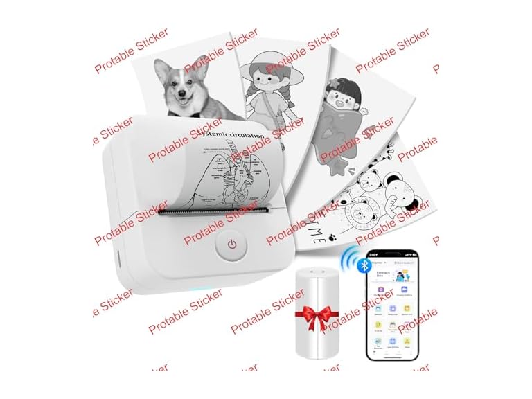 Aixiqee BC656325070051 Protable Sticker Printer