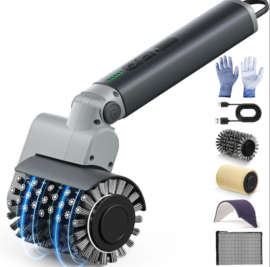 Electric BBQ Grill Brush 3-Speed Power - Gallery 5