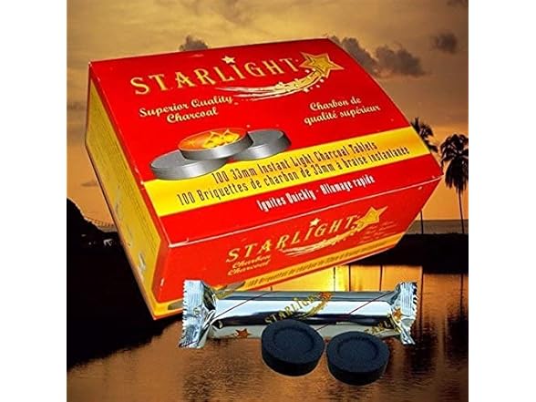 Starlight Charcoal Box of 100 Quick Lite
