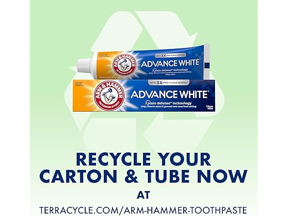 4PK ARM & HAMMER Advance White Toothpaste