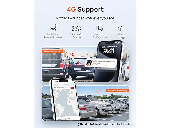 70mai Dash Cam Front and Rear A510