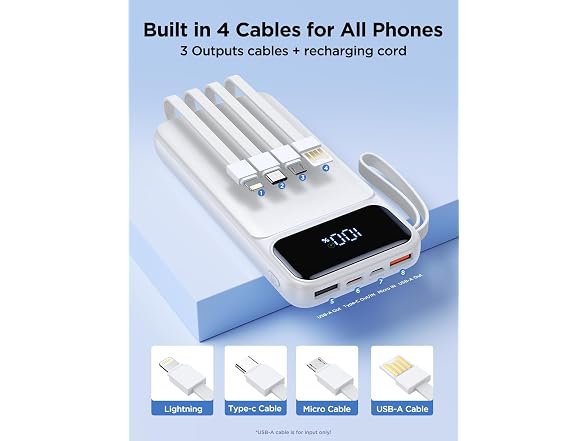 Aioneus Power Bank, White
