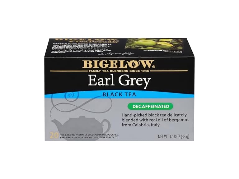 BigelowTea Earl Grey Tea (Decaffeinated)