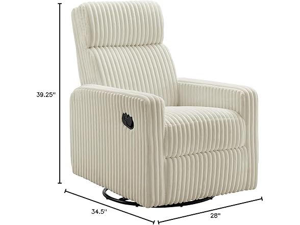 Oxford Baby Layton Manual Upholstered Recliner