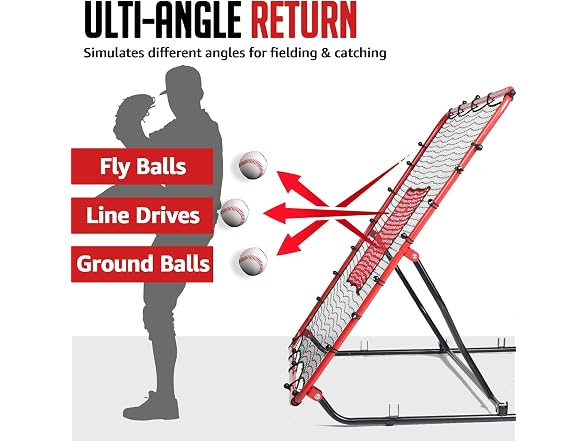 ZEALFEEL 4x4.5FT Baseball Rebounder Net