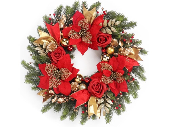TISEMENT Christmas Wreaths for Front Door