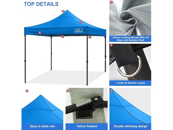 10x10 Canopy Replacement Top Cover