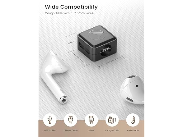 Magnetic Cable Clips 8pk