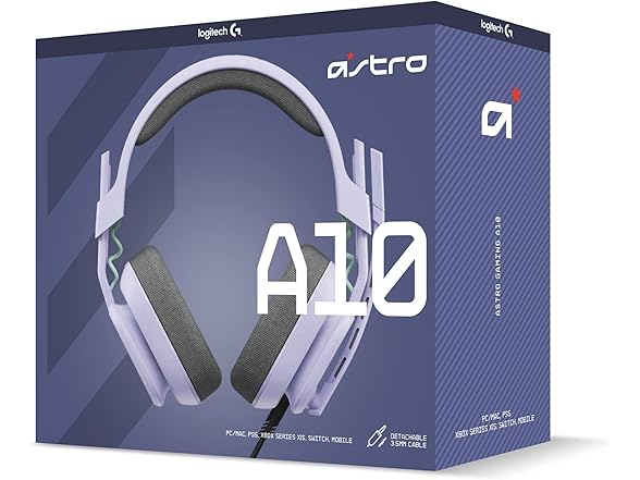 Logitech G Astro A10 Gen 2 Cross-Platform Wired Gaming Headset