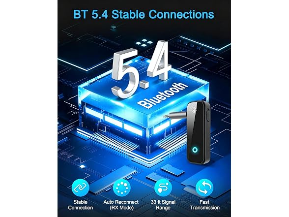 Ankilo Aux Bluetooth 5.4 Adapter for Car