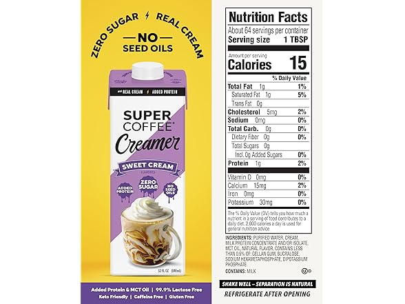 6Pk Super Coffee Creamer, SugarFree Creamer