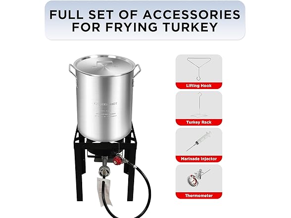 Red Mountain Valley Propane Turkey Deep Fryer Set