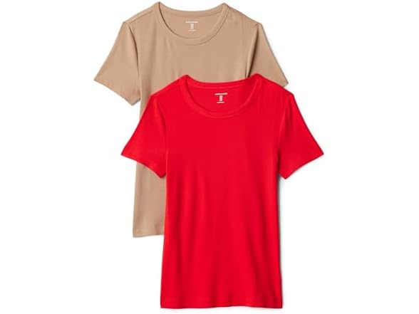 Amazon Essentials Women 2-Pack Crewneck T-Shirt